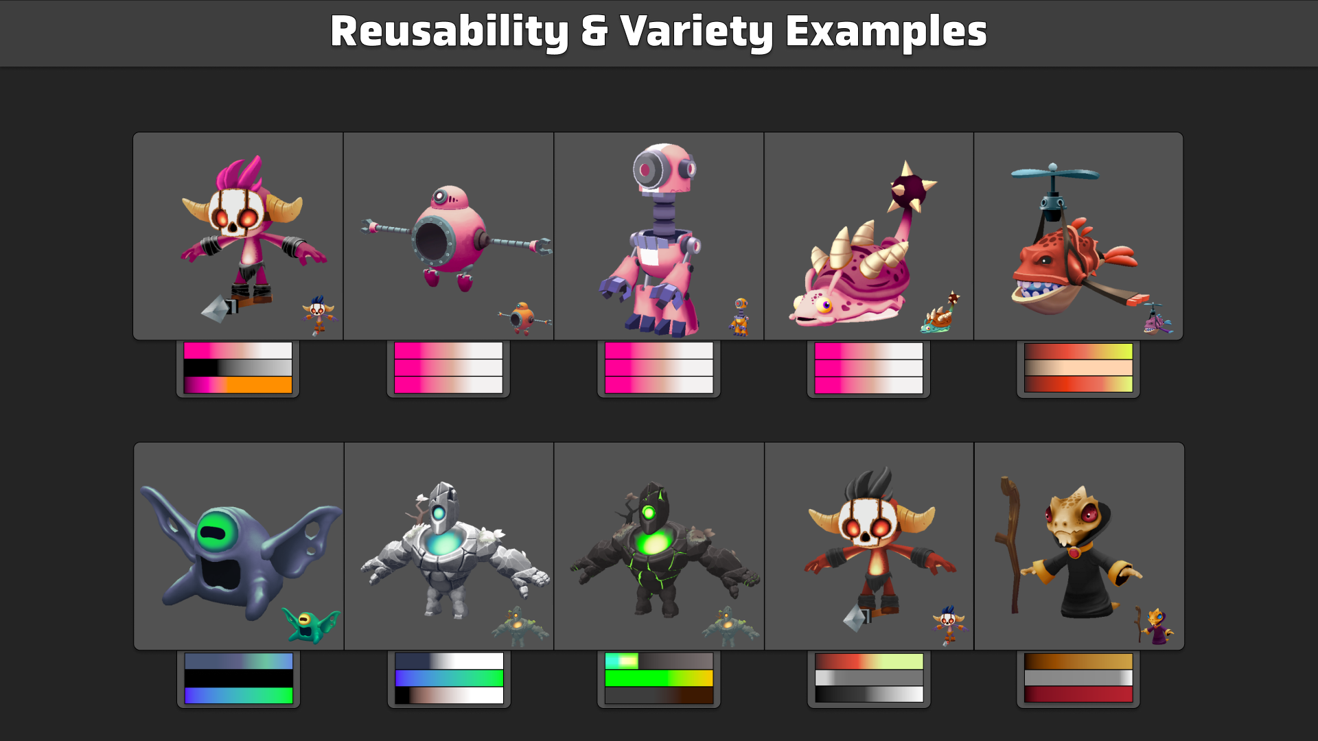 Reusability & Variety Examples